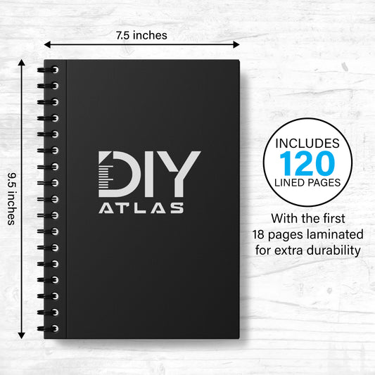 DIY Atlas Spiral Notebook